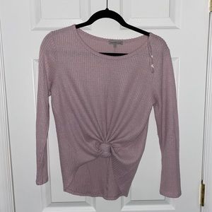 Charlotte Russe Waffle knit long sleeve shirt